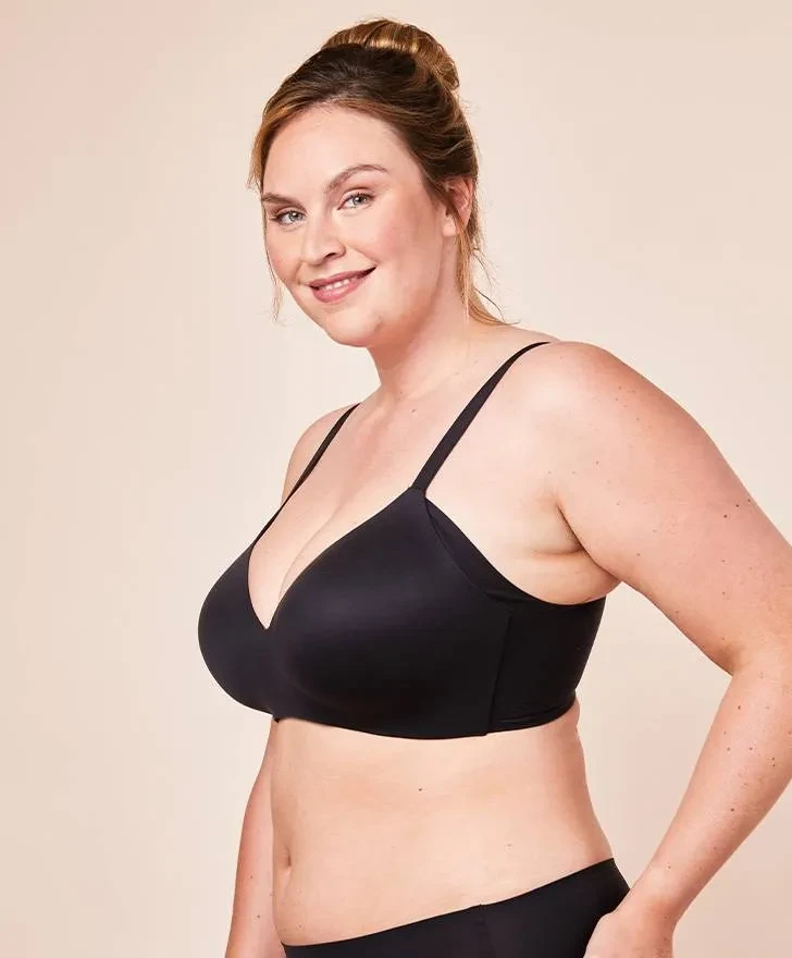 2x Royal Delite Lounge Bra, color Black & Sunkiss