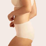 2x hoge taille slip, kleur Sunkiss