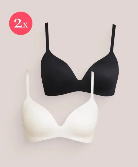 2x Royal Delite Lounge BH, kleur Zwart & Sunkiss