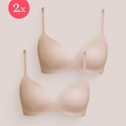 2x Royal Delite Lounge Bra, color Fumee