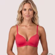 2x Royal Delite Lounge Bra, color Scarlet Red