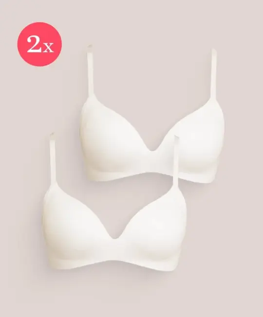 2x Royal Delite Lounge Bra, color Sunkiss