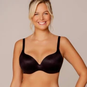 2x Soutien-gorge T-Shirt Royal Fit, couleur Noir et Fumee