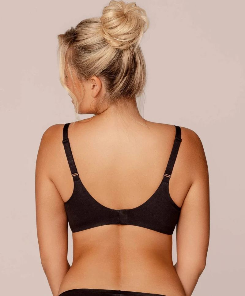 2x Soutien-gorge T-Shirt Royal Fit, couleur Noir et Fumee