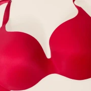 2x Royal Fit T-Shirt Bra, color Scarlet Red