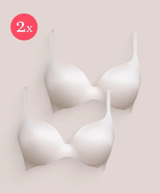 2x Royal Fit T-shirt bh, kleur Sunkiss