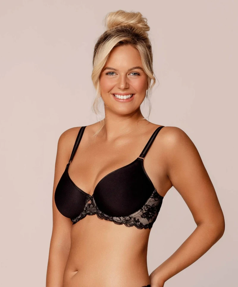 2x soutien-gorge en dentelle Royal Gala, couleur Noir & Sunkiss