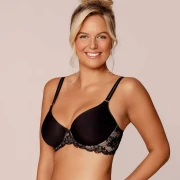 2x soutien-gorge en dentelle Royal Gala, couleur Noir & Sunkiss