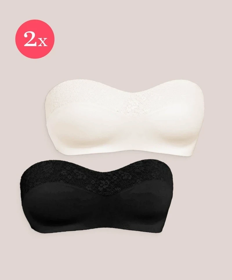 2x Royal Joy strapless, kleur Black & Sunkiss