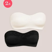 2x Royal Joy strapless, kleur Black & Sunkiss