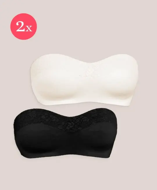 2x Royal Joy strapless, color Black & Sunkiss