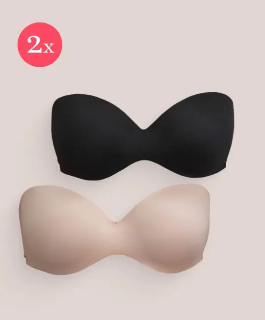 2x Royal Magic strapless, color Black & Fumee