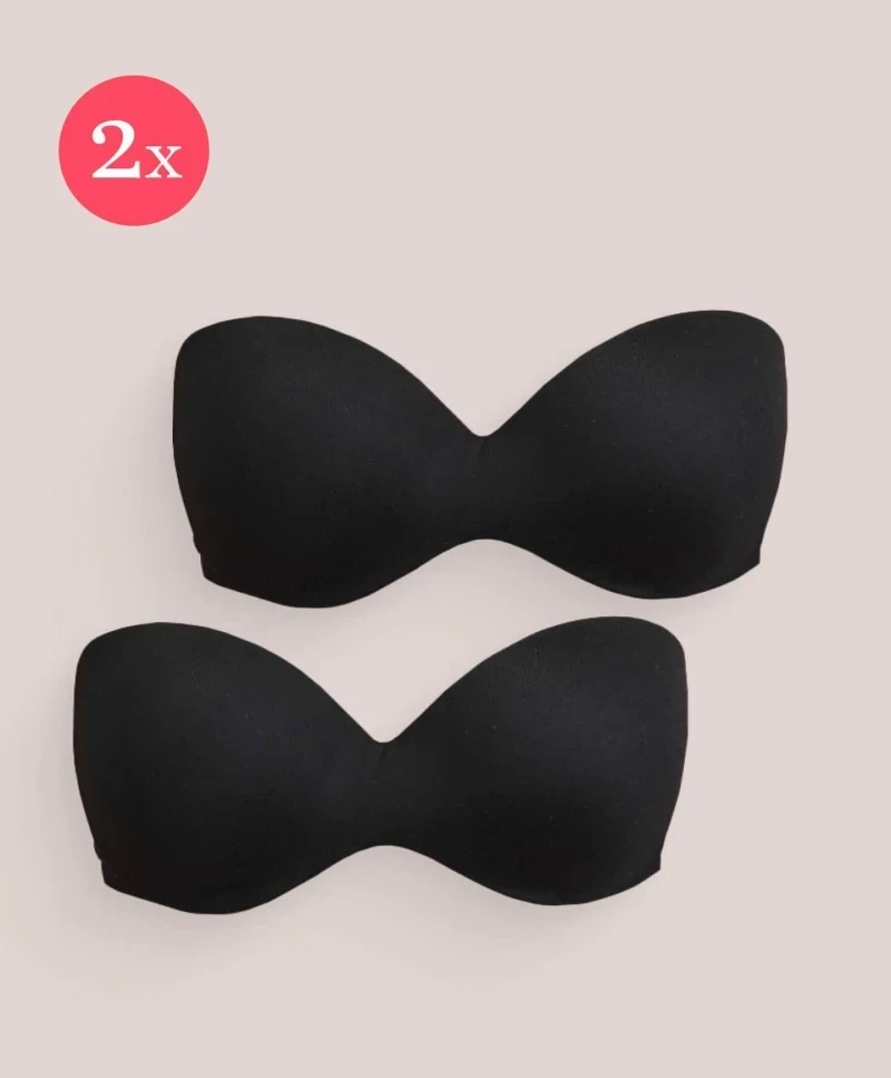 2x Royal Magic strapless, color Black