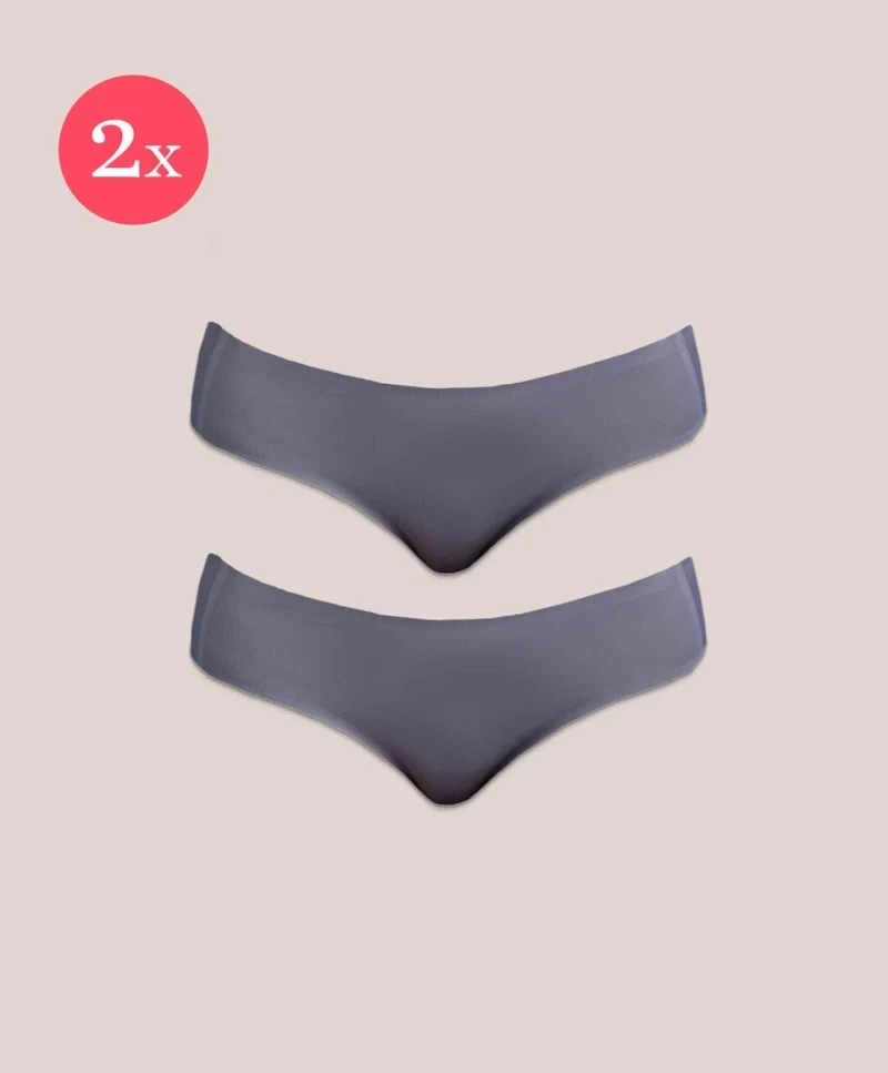 2x Shorty Miracle durable, couleur Gris Glacier