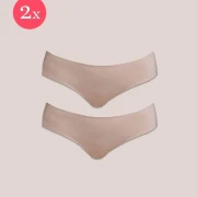 2x Shorty Miracle sustainable, color nude