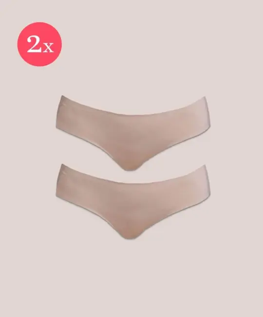 2x Shorty Miracle sustainable, color nude