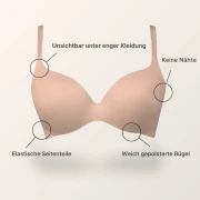 Royal Fit T-shirt bra, color Sunkiss