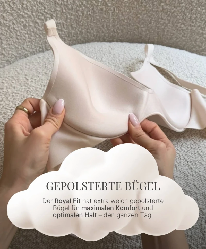 Royal Fit T-shirt bra, color Sunkiss