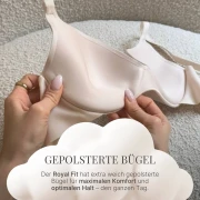 Royal Fit T-shirt bh, bordeauxrood