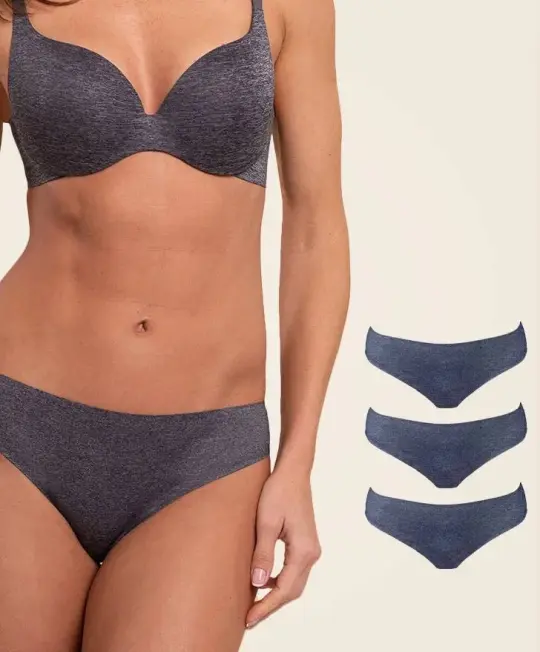 3x Rio Fit, couleur Gris Melange