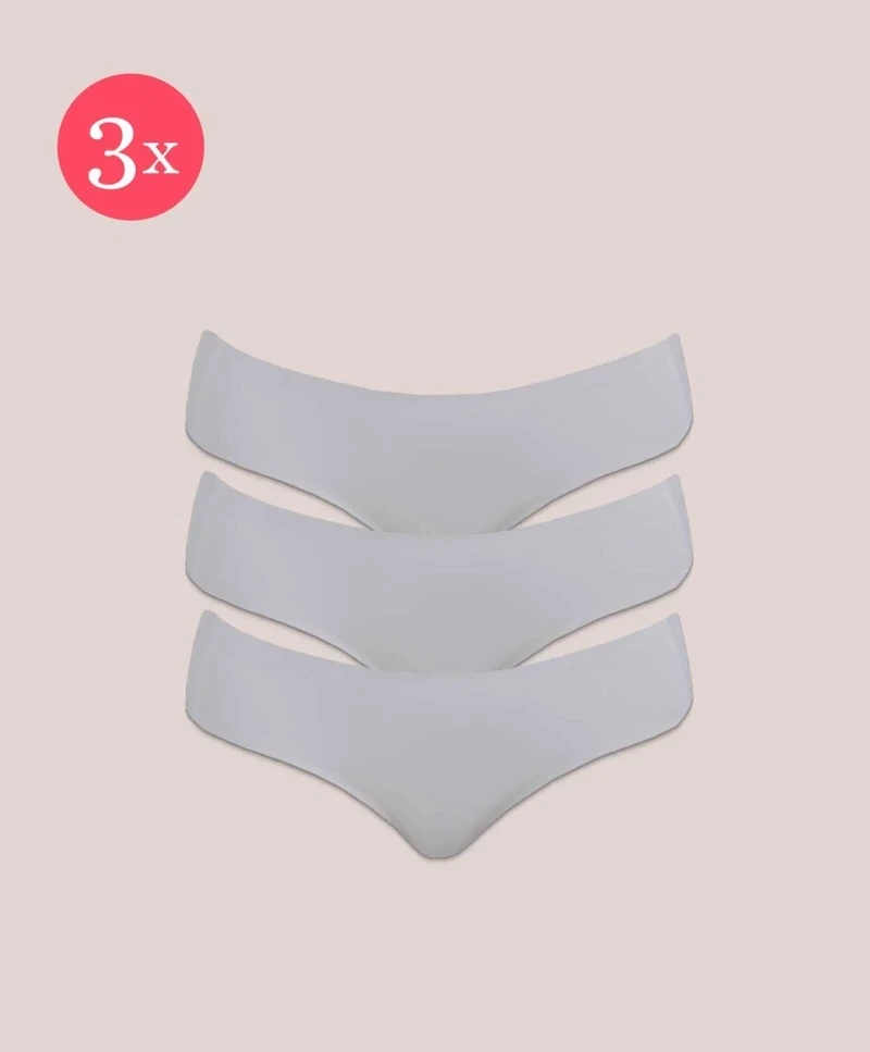 3x Shorty Fit classique, couleur Cool Grey