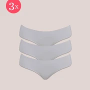 3x Shorty Fit classique, couleur Cool Grey