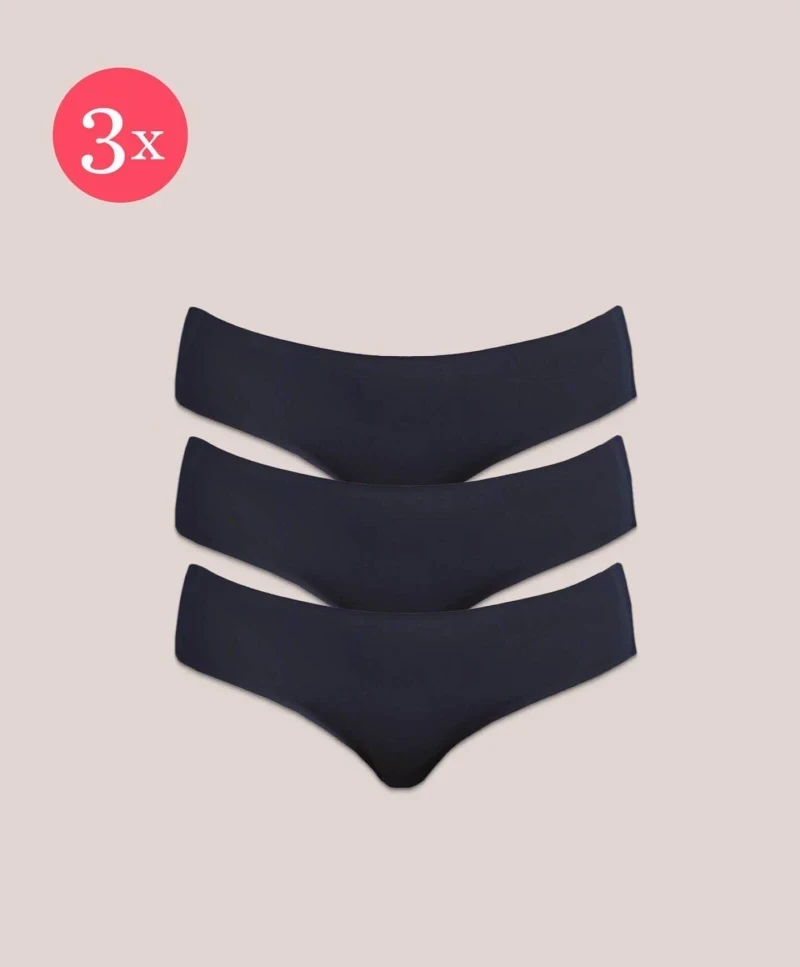 3x Shorty Miracle durable, couleur Noir