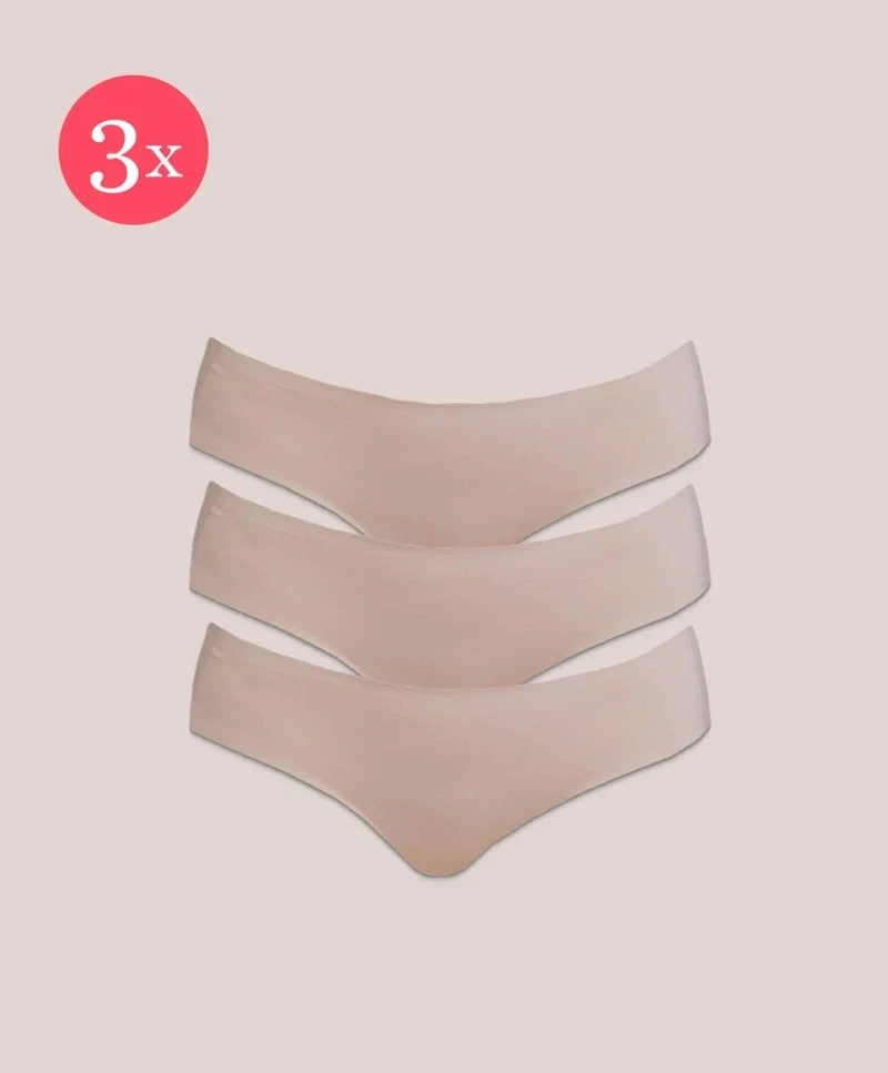 3x Shorty Miracle duurzaam, kleur Nude