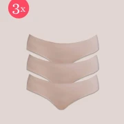 3x Shorty Miracle duurzaam, kleur Nude