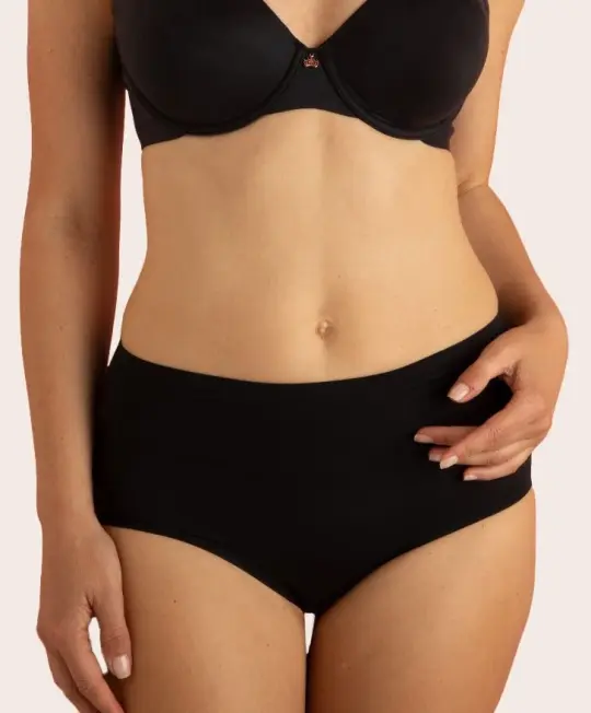 Slip taille haute, couleur noir