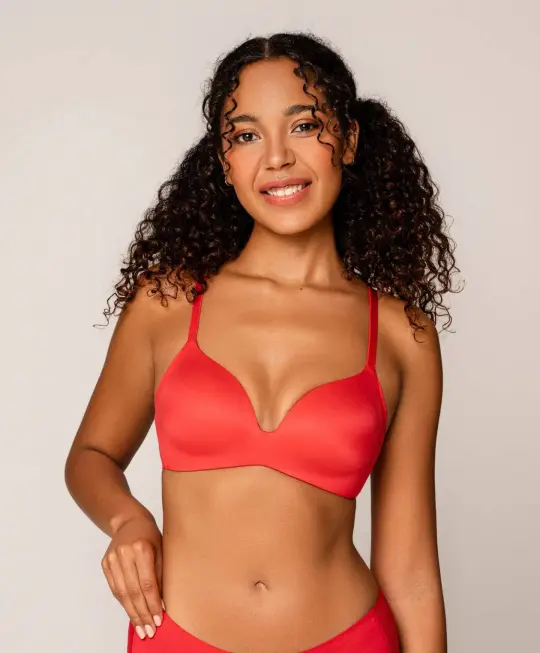 Royal Delite Lounge Bra, color Scarlet Red