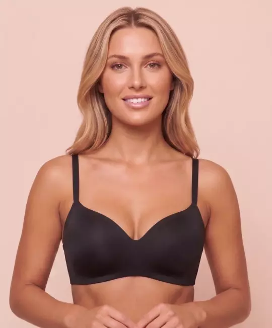 Royal Delite Lounge Bra, color Black
