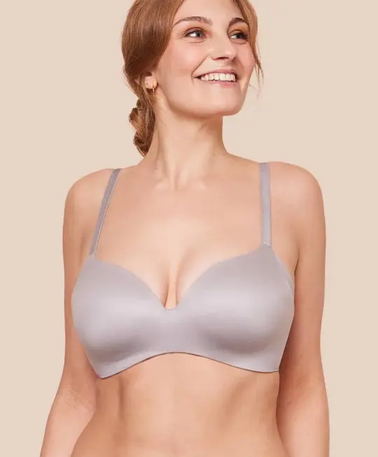 Royal Delite Lounge Bra, color Cool Gray