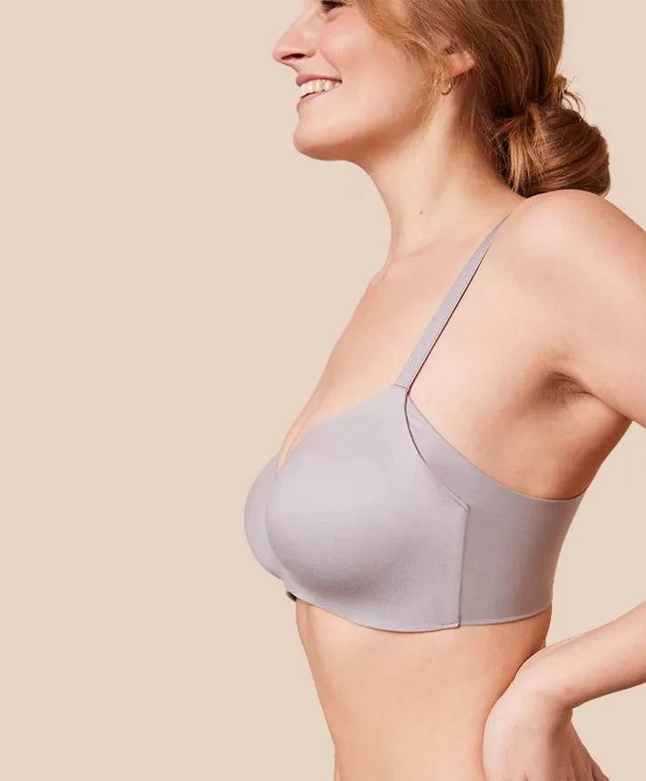 Royal Delite Lounge Bra, color Cool Gray