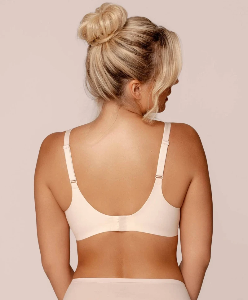 2x Royal Fit T-Shirt Bra, color Black & Sunkiss