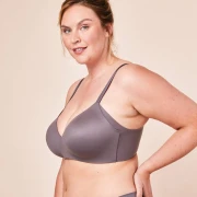 Sujetador deportivo Royal Delite Lounge, color gris glaciar