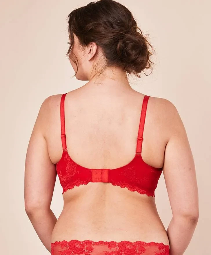 Bralette Royal Dream, couleur rouge écarlate