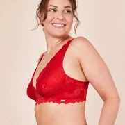 Bralette Royal Dream, couleur rouge écarlate