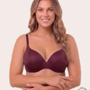 Royal Fit T-Shirt-BH, Farbe Bordeaux