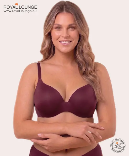 Soutien-gorge T-shirt Royal Fit, couleur bordeaux