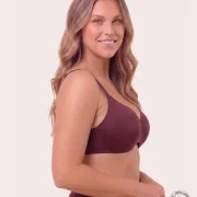 Royal Fit T-Shirt-BH, Farbe Bordeaux