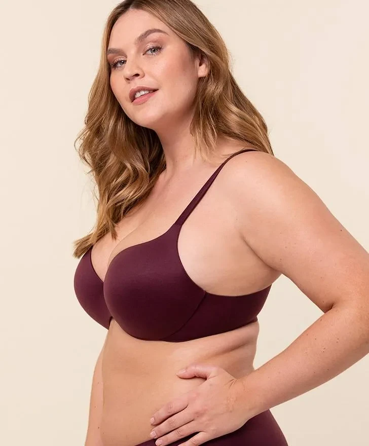 Royal Fit T-shirt bh, bordeauxrood