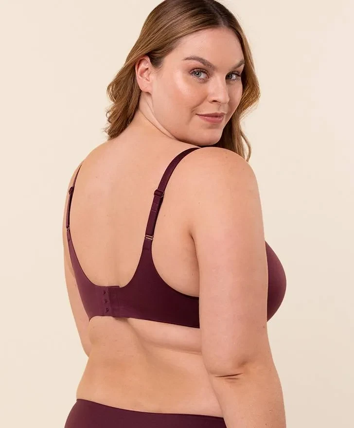 Royal Fit T-shirt bh, bordeauxrood