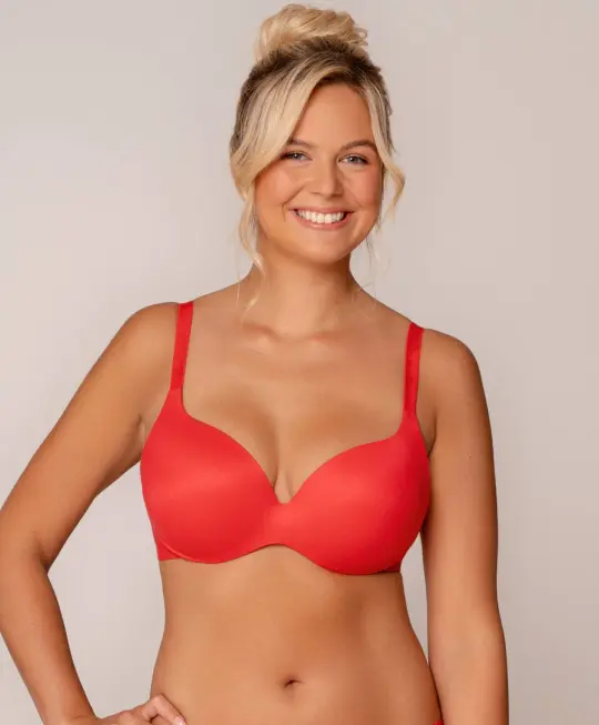 Royal Fit T-shirt bra, color Scarlet Red