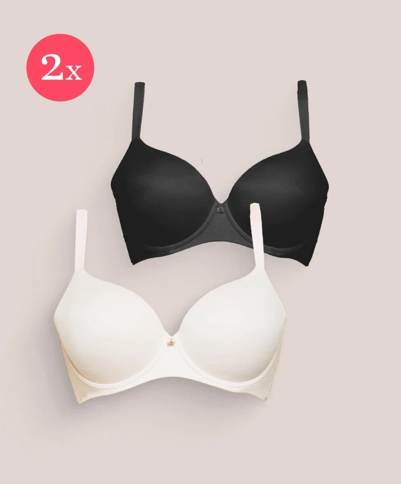 2x Royal Diva full cup, kleur Black & Sunkiss