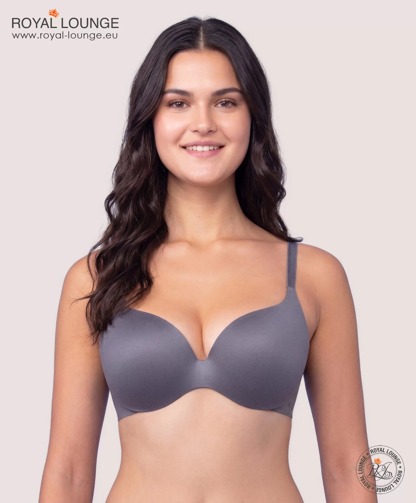 2x Royal Fit T-shirt bh, kleur Glacier Grey