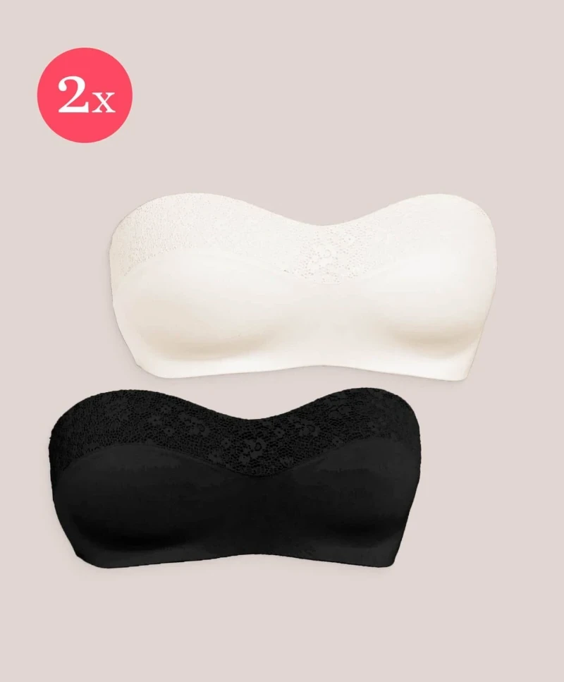 2x Royal Joy strapless, kleur Black & Sunkiss