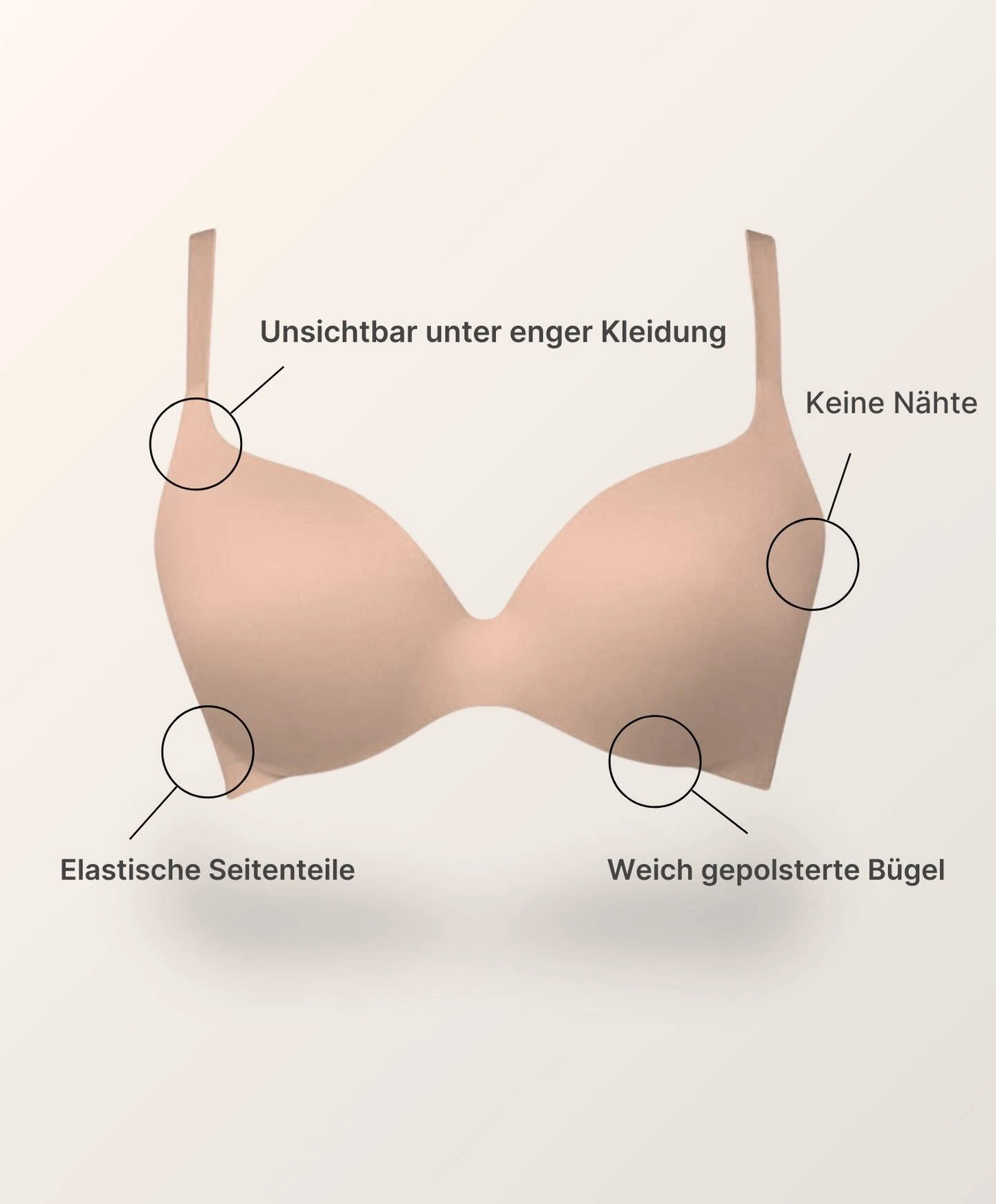 Reggiseno a T-shirt Royal Fit, colore bordeaux