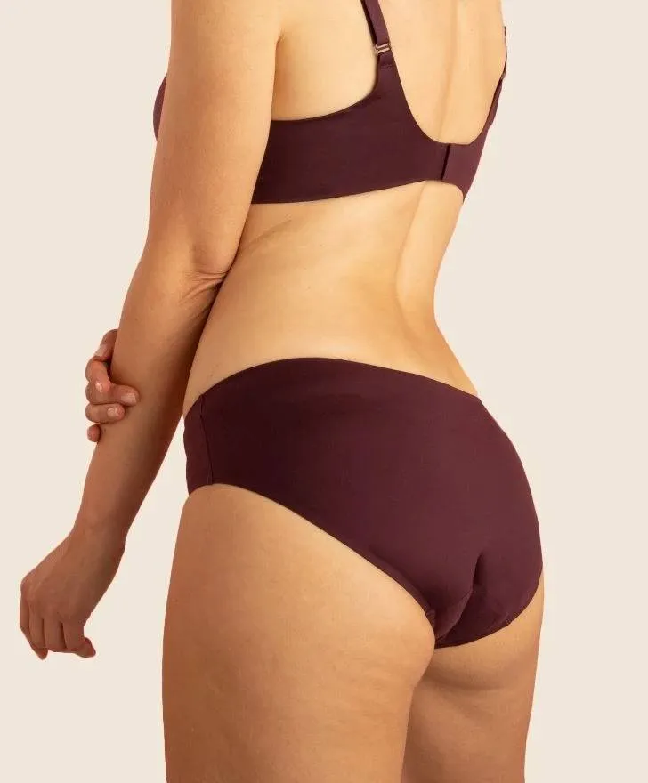 3x Shorty Fit classic, kleur Bordeaux