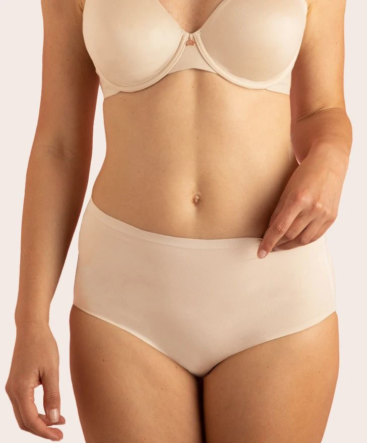 Culotte taille haute, couleur Sunkiss